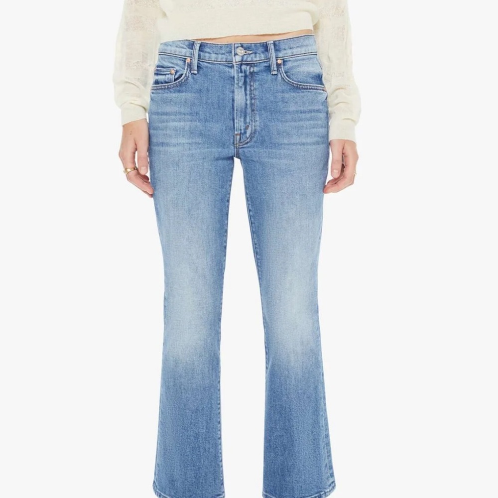MOTHER Outsider Flood Fray Jeans